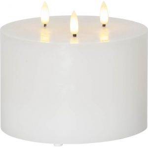 LED Blockljus Flamme Vit