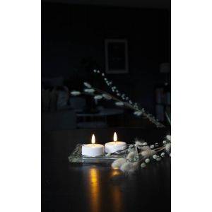 LED Värmeljus 2-pack Flamme Vit