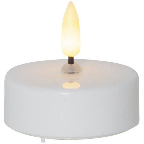 LED Värmeljus 2-pack Flamme Vit