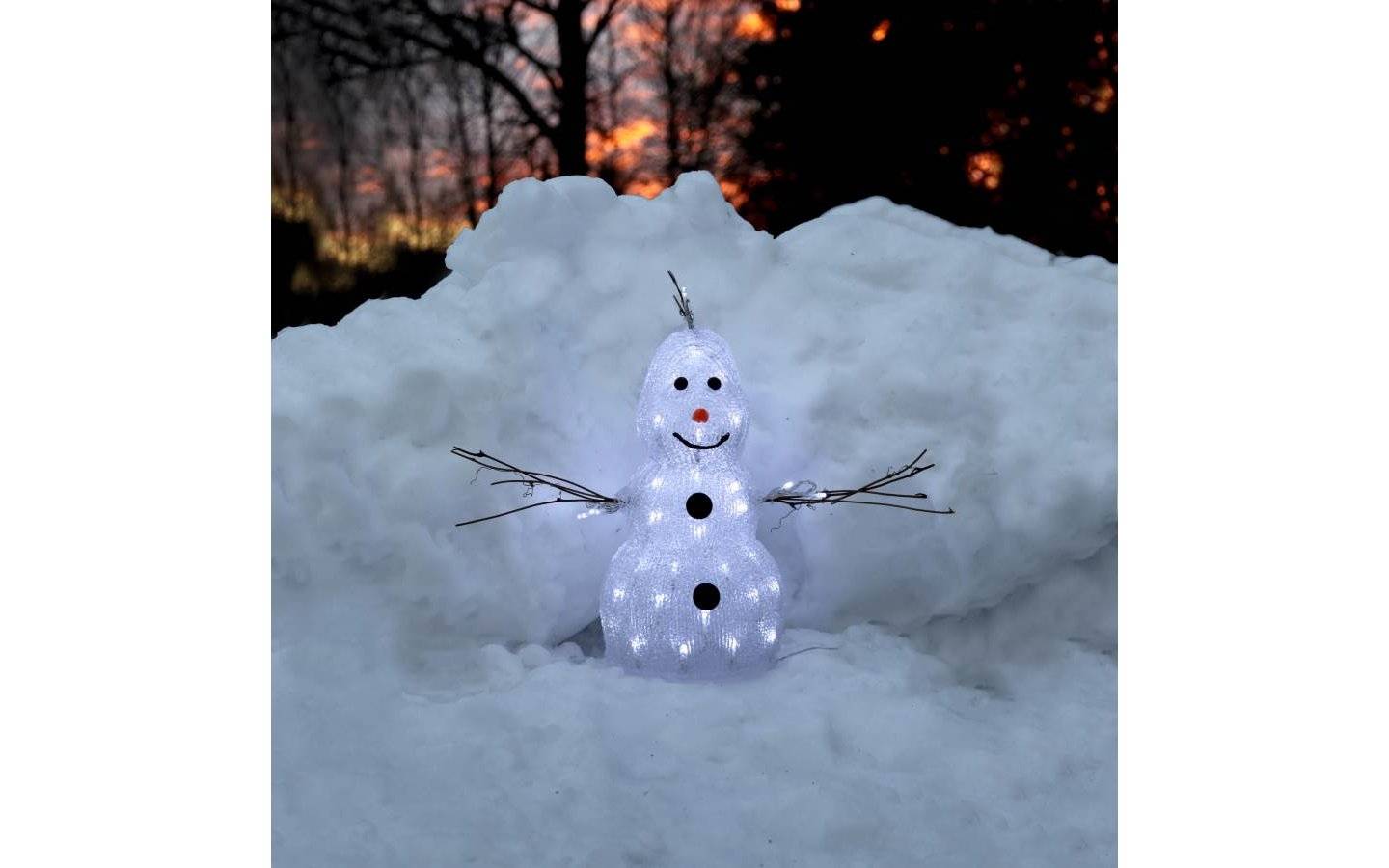 Crystalo Snögubbe Dekorationsfigur