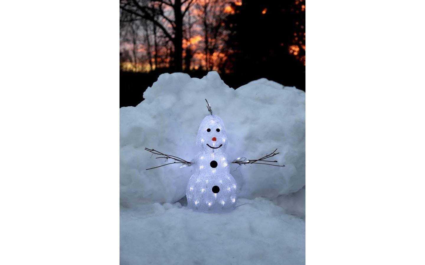 Crystalo Snögubbe Dekorationsfigur