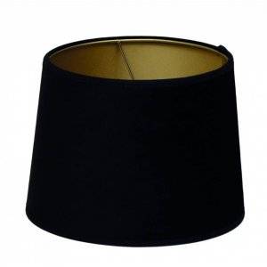 Roma Lampskärm Sammet Ø35cm Svart/Guld