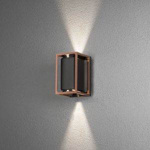 Vale Vägglampa Upp & Ner Svart/Koppar