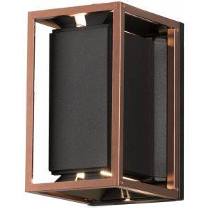 Vale Vägglampa Upp & Ner Svart/Koppar