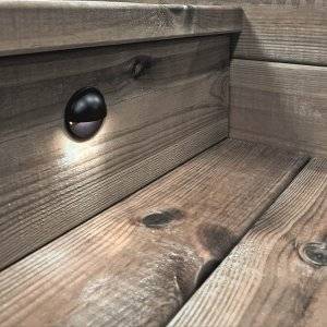 Aries Svart Spotlight LED 3000K 10lm 0,5W 4-pack, Lightson Plug