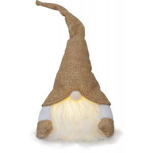 Joylight Batteridriven Tomte 28cm Guld