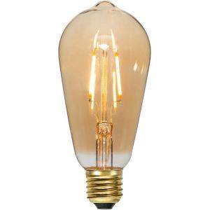 LED-lampa E27 ST64 Plain Amber 2000K 80lm 1,5-3,3WW