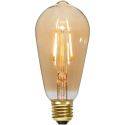 LED-lampa E27 ST64 Plain Amber 2000K 80lm 1,5-3,3WW