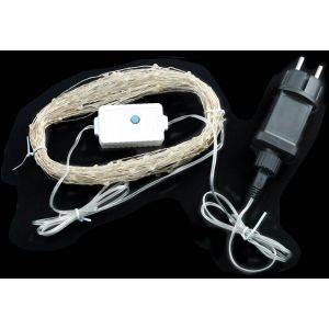 Gnistra slinga varmvit 25m 250LED Transformator