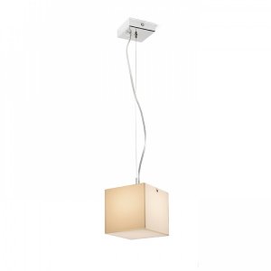 Lucia 15x15 Pendel Satinerat Glas-Krom 230V G9 33W