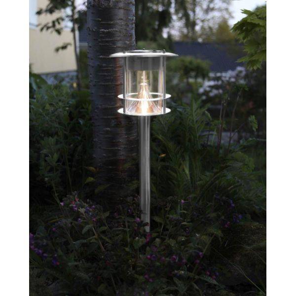 Valencia Solcellslampa Gångbelysning 65cm Rostfri