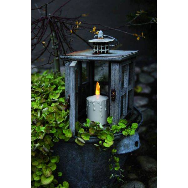 Paula Blockljus Utomhusbruk Med Ljussensor Vit