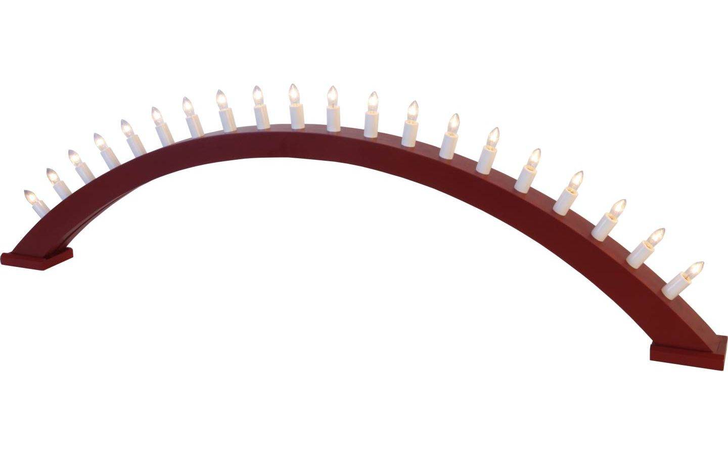 Kulle Adventsljusstake Båge Röd 31cm