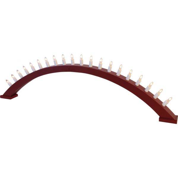 Kulle Adventsljusstake Båge Röd 31cm