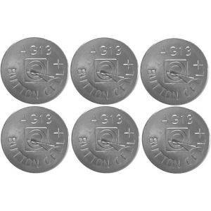 LR44/AG13-batteri Alkaline, 1,5V, 6-pack