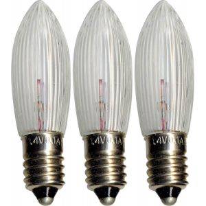 Topplampa E10 Trafo-24V 1,8W klar 3-Pack