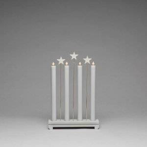 Nora Adventsljusstake 4L 44cm Grå