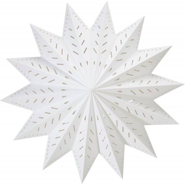 Alfa Adventsstjärna Vit 50cm