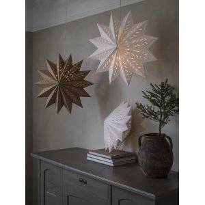 Alfa Adventsstjärna Vit 50cm