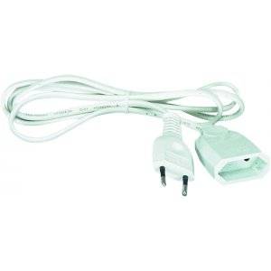 Skarvsladd, Euro, 2 m, Vit