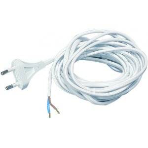 Sladdställ, Europastickpropp, 4 m, Vit