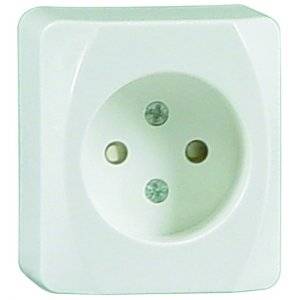 Vägguttag Nova, 1-vägs Ojordat Vit