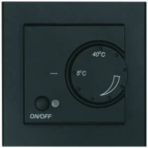 Golvvärmetermostat Optima, 3200W, Svart