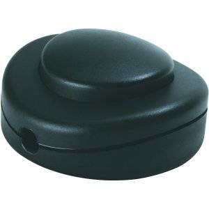 Fotströmbrytare Svart