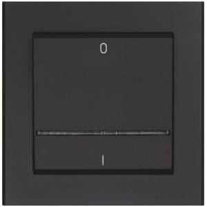 Strömbrytare Optima 2-pol Svart