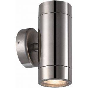 Hjuvik Vägglampa 2xGU10 Rostfritt Stål IP54