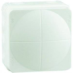 Kopplingsdosa, IP66, Utan plint, Vit