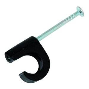 Spikklammer, Svart,För kabel 8-12 mm, 30 mm, 100st