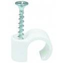 Skruvclips, Vit, Ø 14-18 mm, 3,9x41 mm, 100 st
