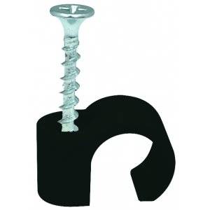 Skruvclips, Svart, Ø 10-14 mm, 3,9x41 mm, 100 st
