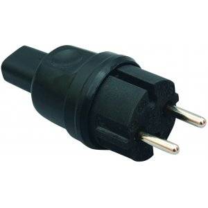 Stickpropp till belysningskedja, Utan jord, Svart