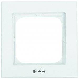 Kombinationsram Optima, 1-fack, Med text IP44