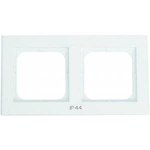 Kombinationsram, Optima, 2-fack,Med text: IP44.