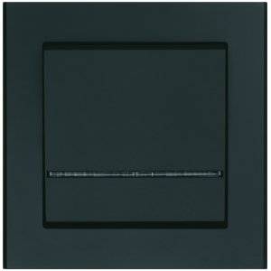 Strömbrytare Optima 1-pol/trapp,Svart, Snabbkoppl.