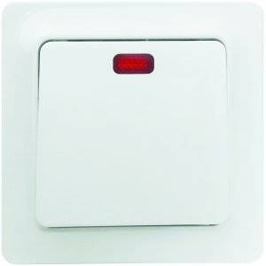Strömbrytare GAMMA, 1-pol/trapp, med glimlampa