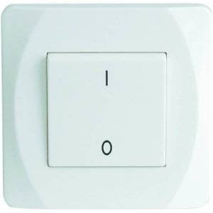 Strömbrytare Nova, Vit, 2-Pol