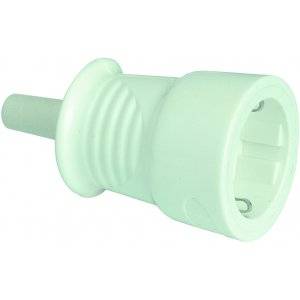 Skarvuttag, Utan lock, Vit, IP44
