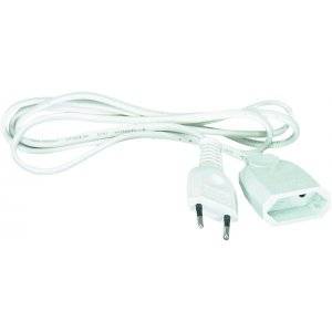 Skarvsladd, Euro, 2 m, Vit