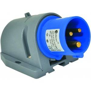 Väggintag, 16A, 2P+J, 230V, 6h, IP44