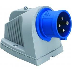 Väggintag, 16A, 3P+J, 230V, 9h, IP44