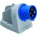 Väggintag, 16A, 3P+J, 230V, 9h, IP44