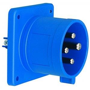 Panelintag, Infällt, Rakt, 16A, 3P+J, 230V, 9h, IP44 (70x70)