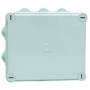 Plastkapsling, IP55, 153x110x66 mm, Med membran