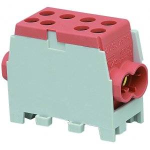 Fördelningsplint, AL/CU, Brun, 2x35+2x25 mm²