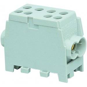 Fördelningsplint, AL/CU, Grå, 2x35+2x25 mm²