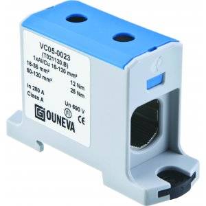 Universalplint, AL/CU, OTL, 16-120 mm², Blå